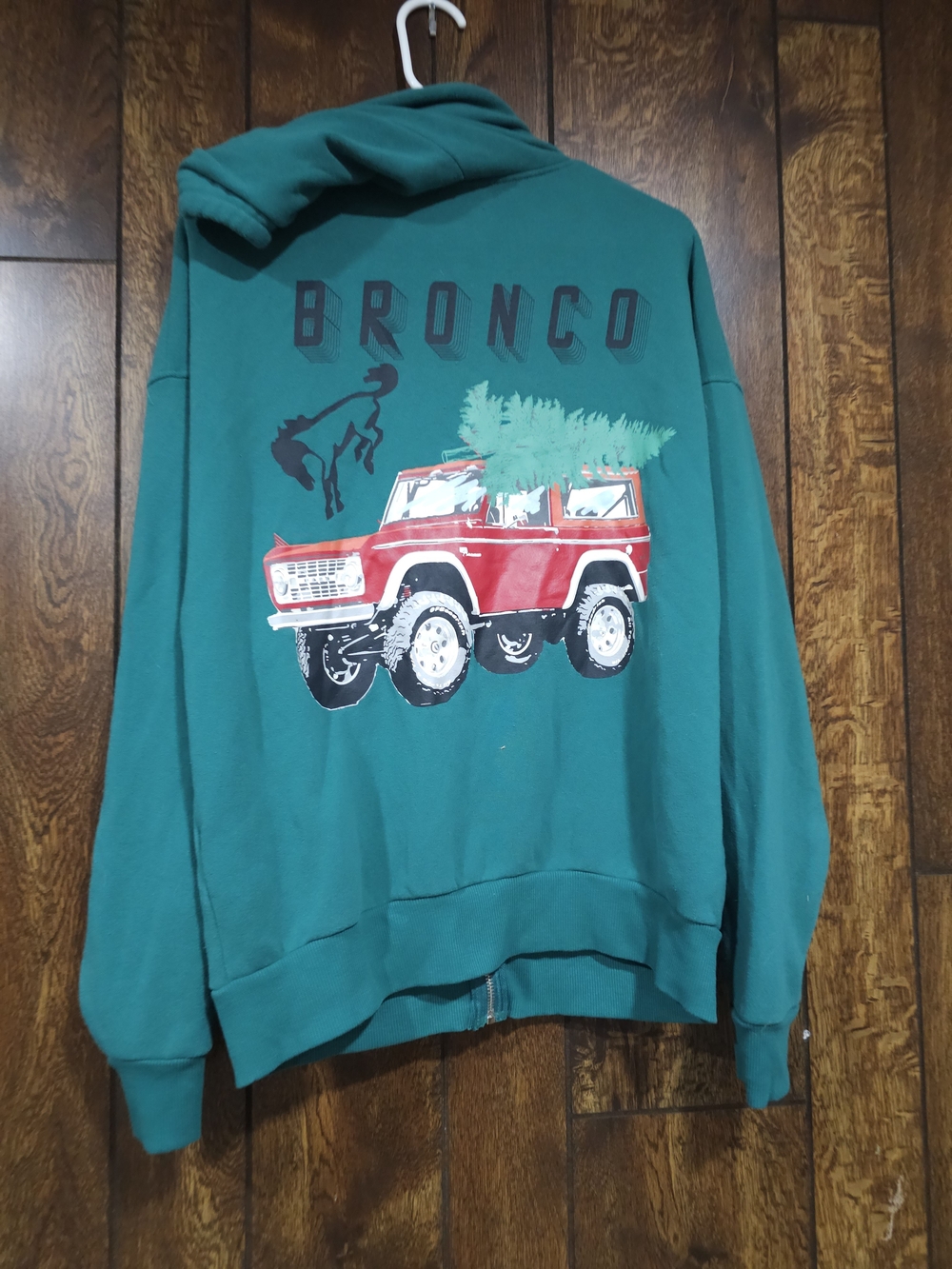 Ford Bronco Small Adult Zip Up Hoodie Christmas Holiday
